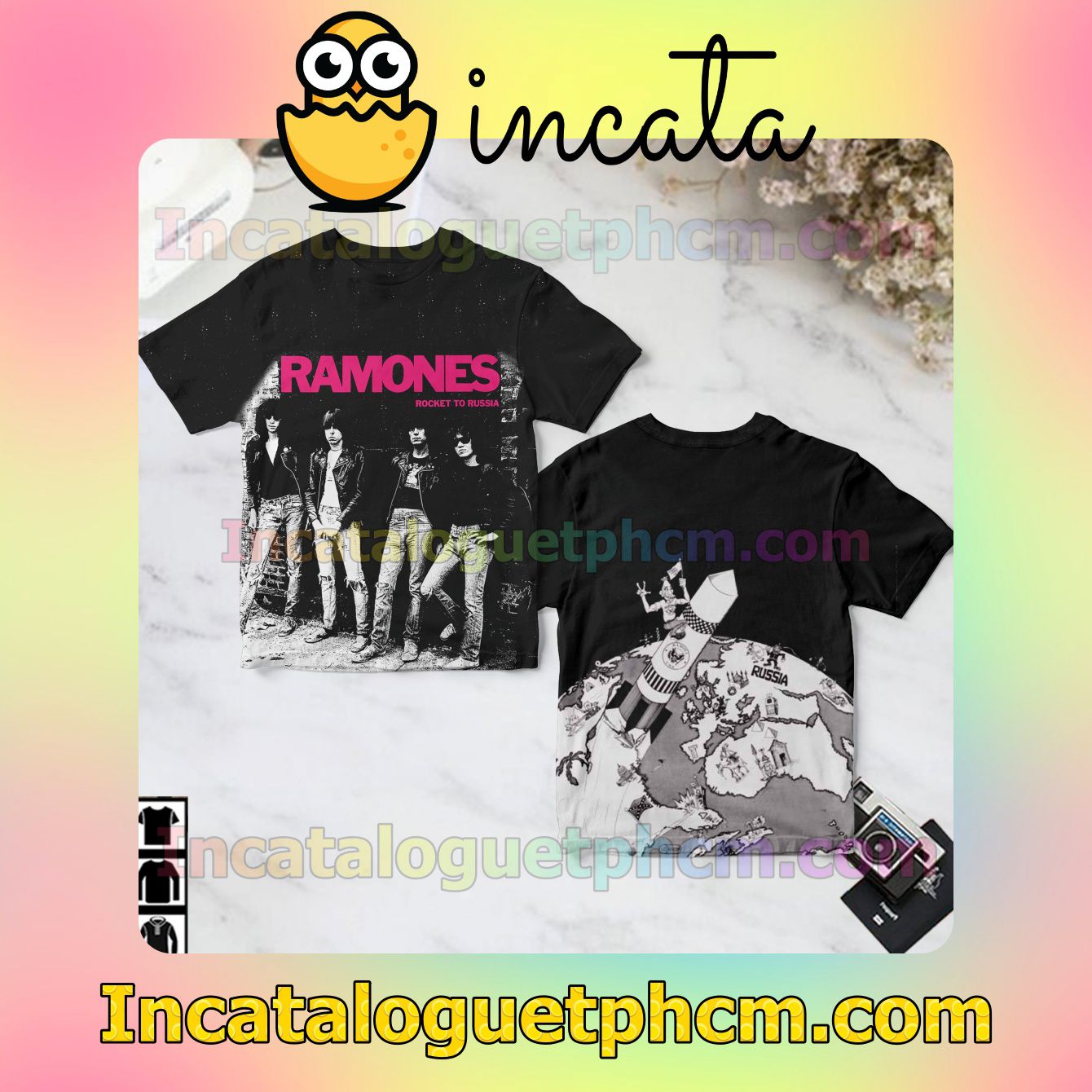 Rocket To Russia Album By Ramones Black Gift Shirt