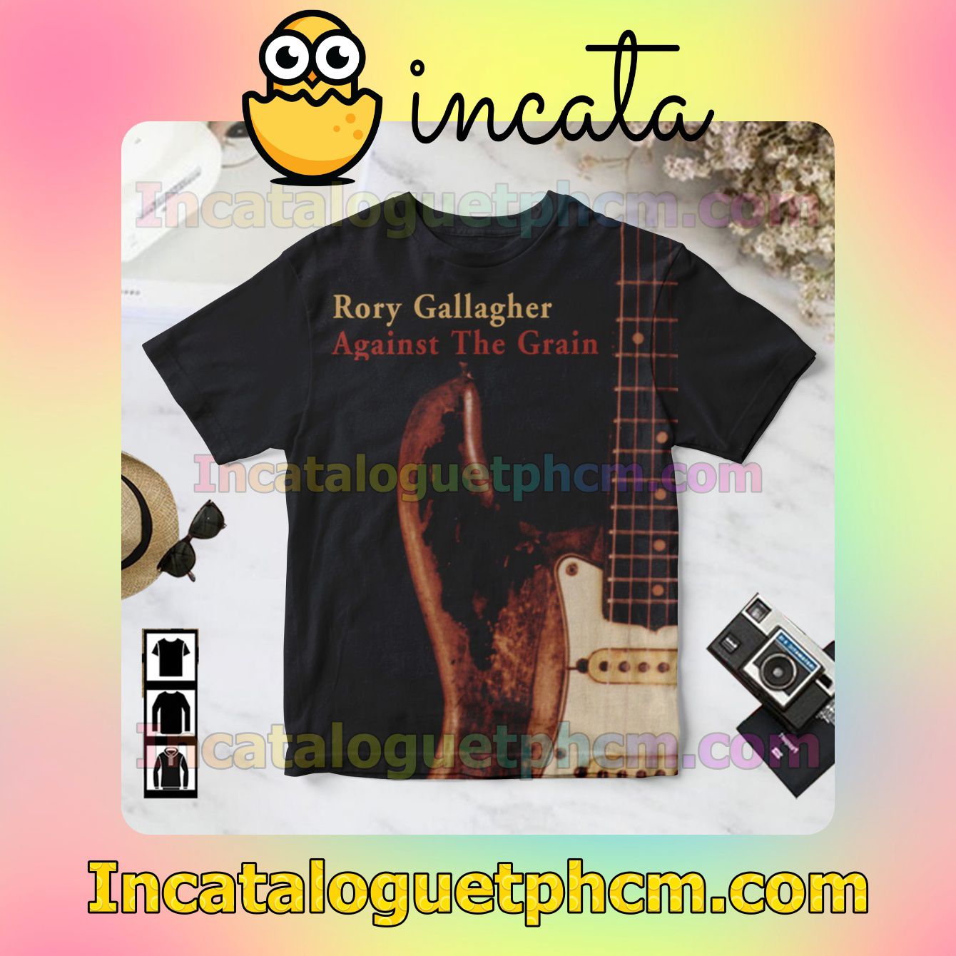 Rory Gallagher Against The Grain Album Cover Gift Shirt