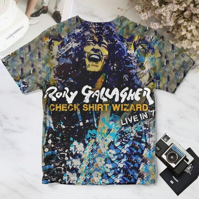 Rory Gallagher Check Personalized Shirt Wizard Live In '77 Album Cover Shirt