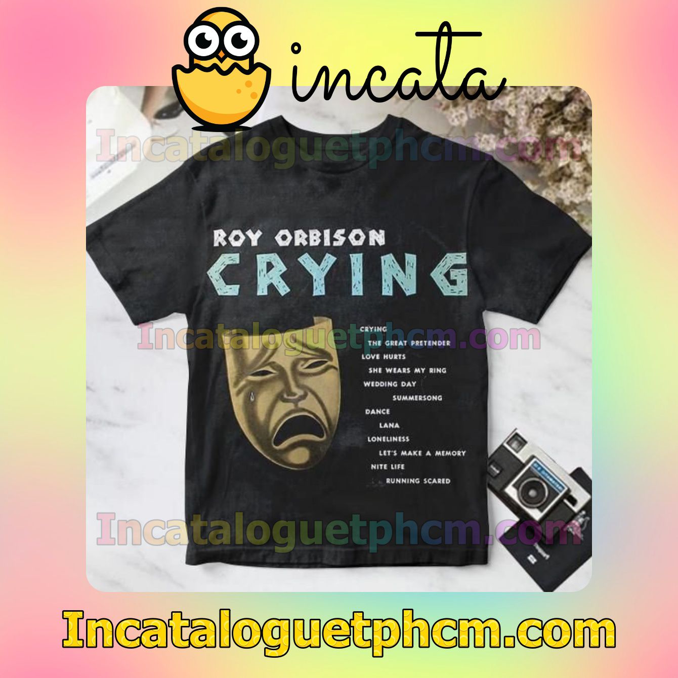 Roy Orbison Crying Album Cover For Fan Shirt