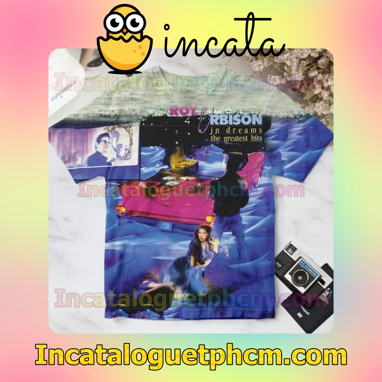Roy Orbison In Dreams The Greatest Hits Album Cover For Fan Shirt