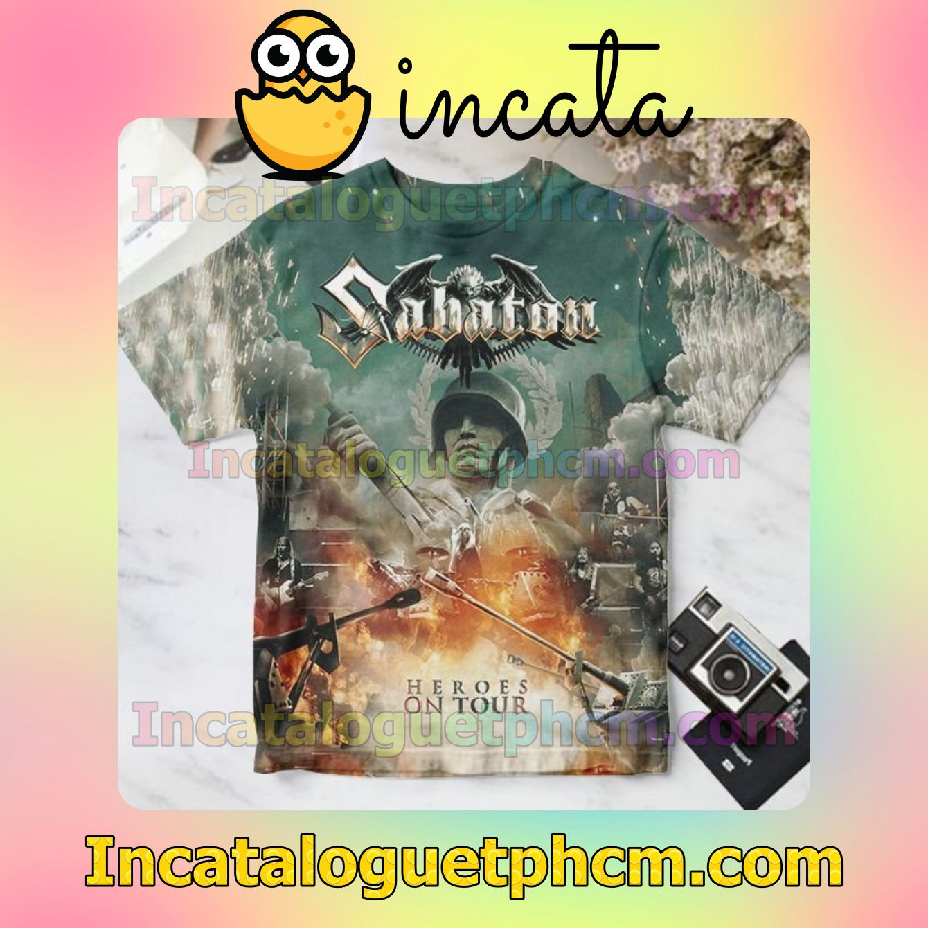 Sabaton Heroes On Tour Album Cover Personalized Shirt