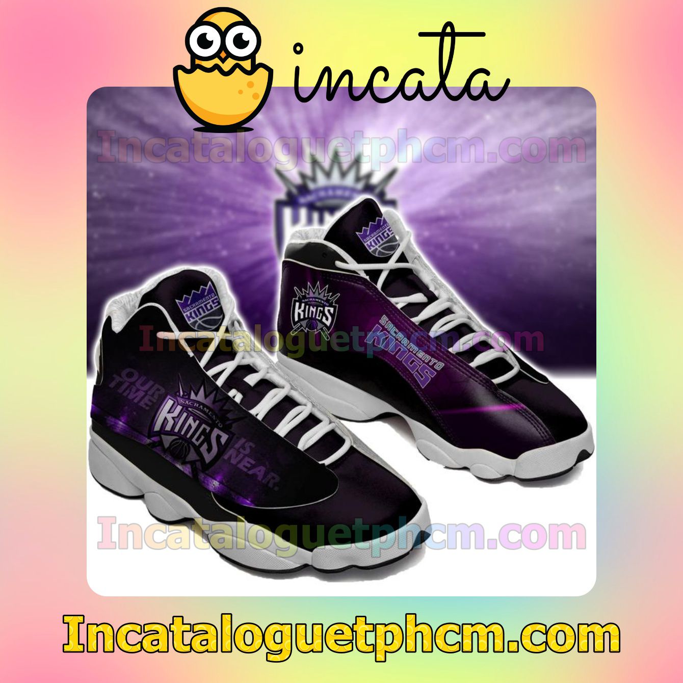 Sacramento Kings Purple Black Jordans