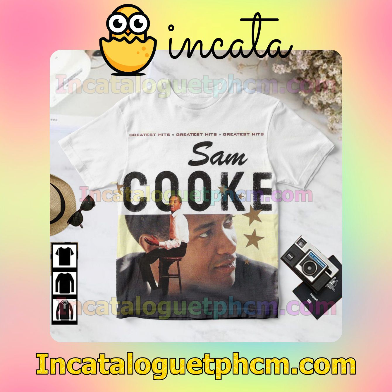 Sam Cooke Greatest Hits Album Cover Gift Shirt