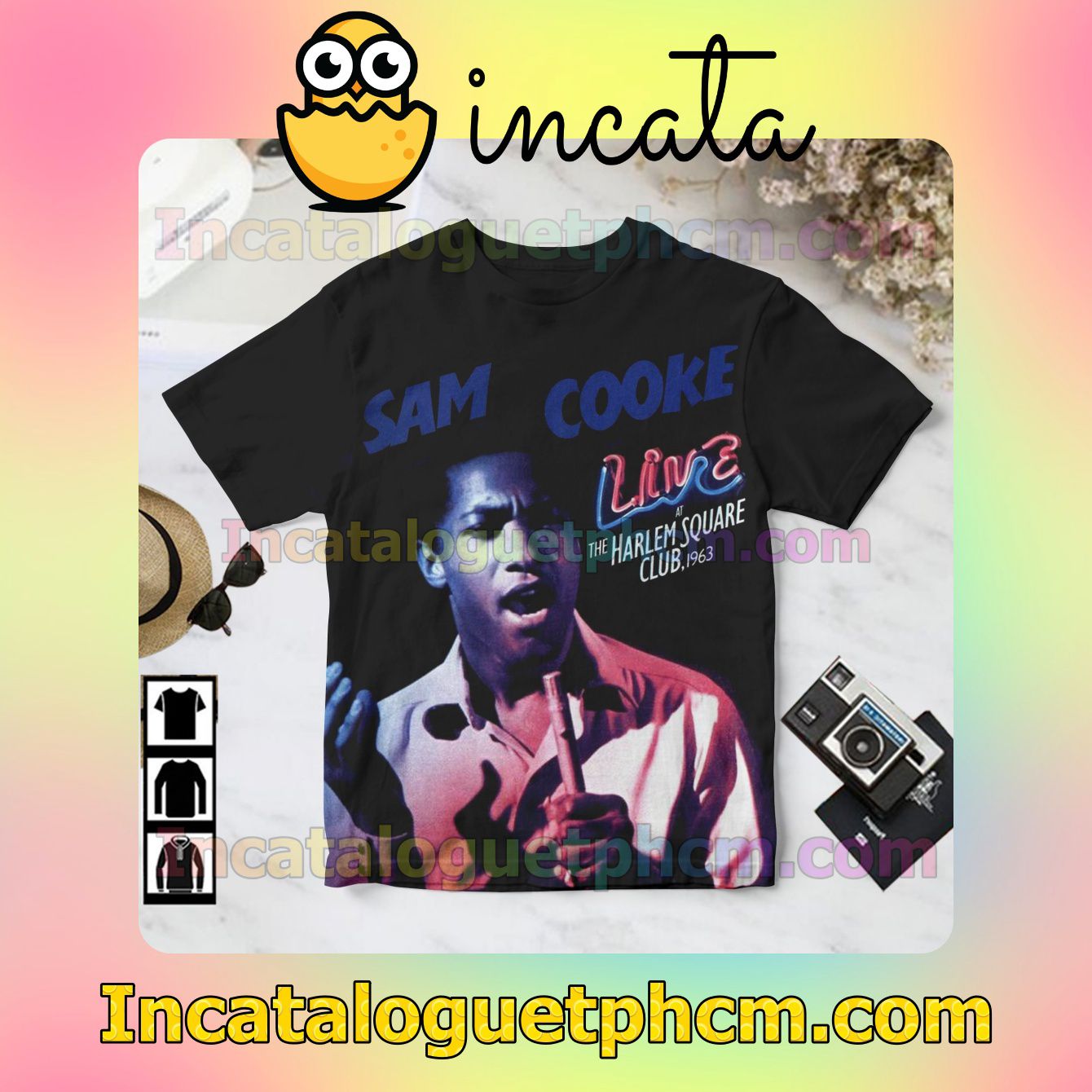 Sam Cooke Live At The Harlem Square Club 1963 Album Cover Gift Shirt