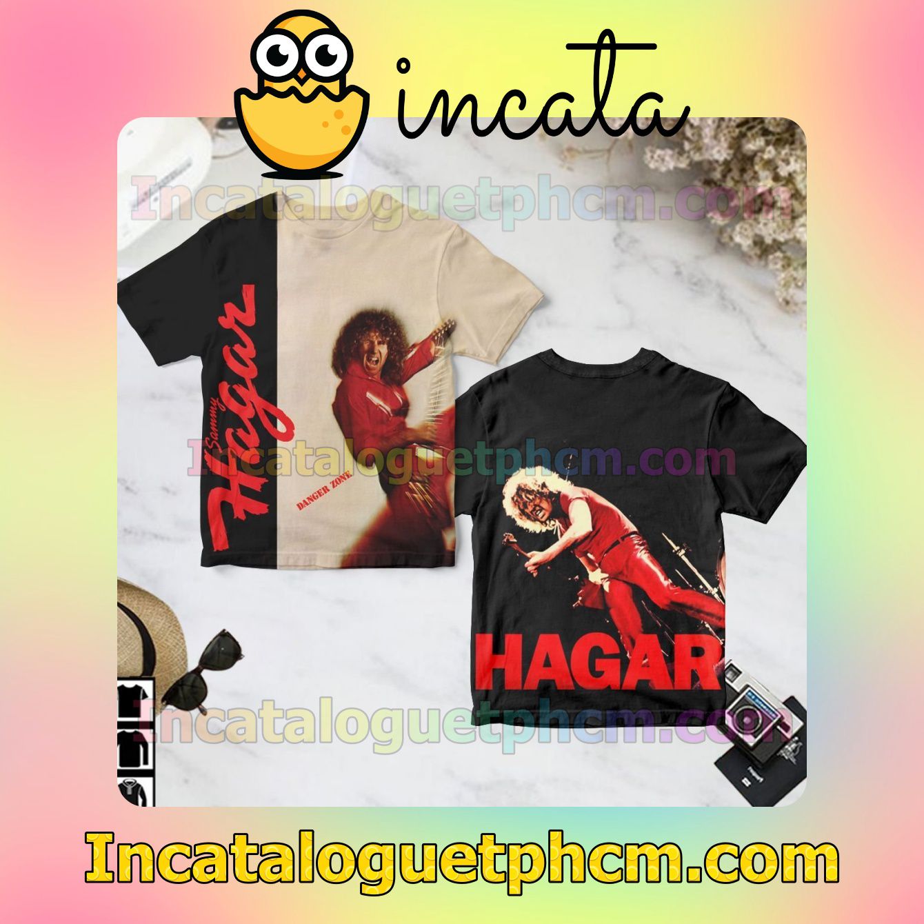 Sammy Hagar Danger Zone Album Cover Gift Shirt