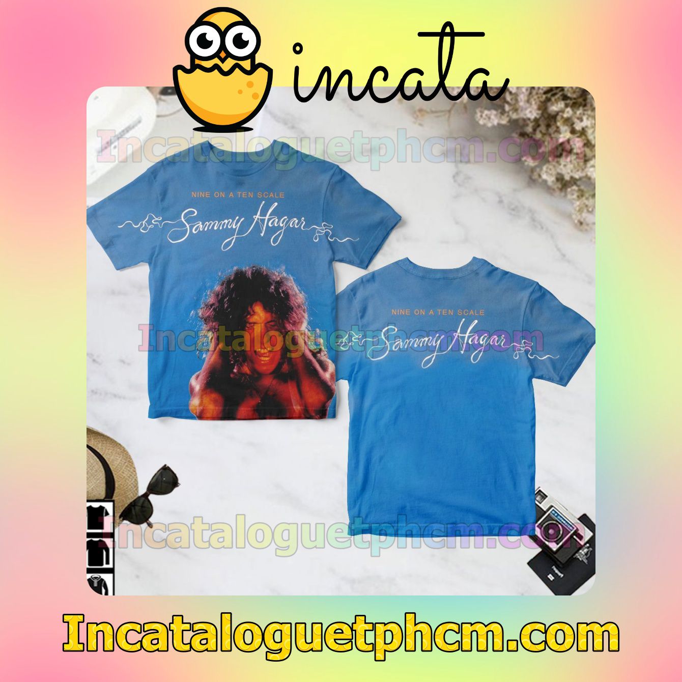 Sammy Hagar Nine On A Ten Scale Album Cover Gift Shirt
