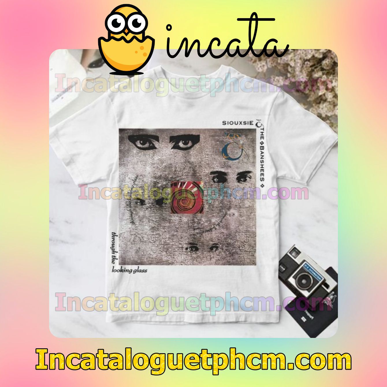 Siouxsie And The Banshees Through The Looking Glass Album Cover White Personalized Shirt