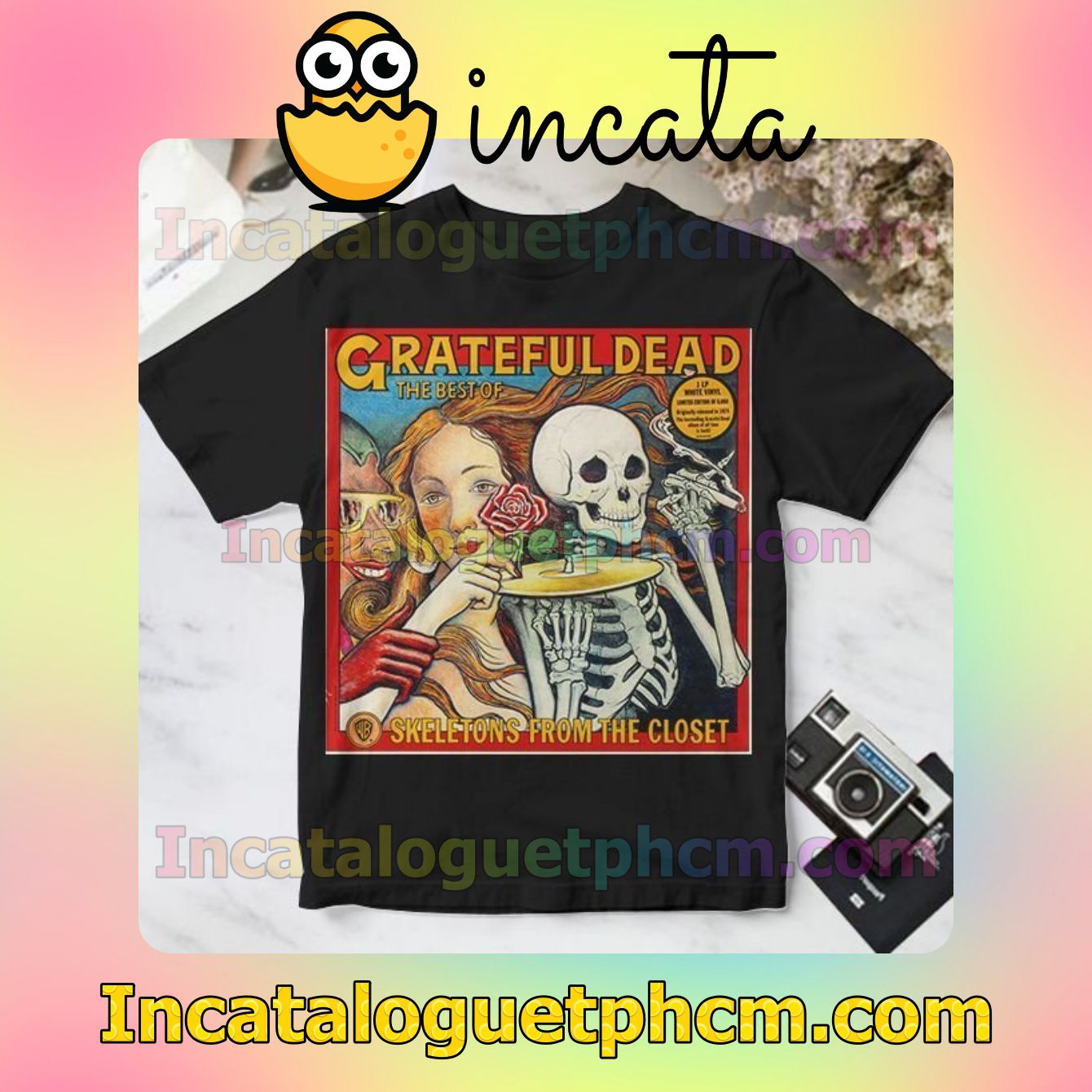 Skeletons From The Closet The Best Of Grateful Dead Compilation Album Cover Personalized Shirt