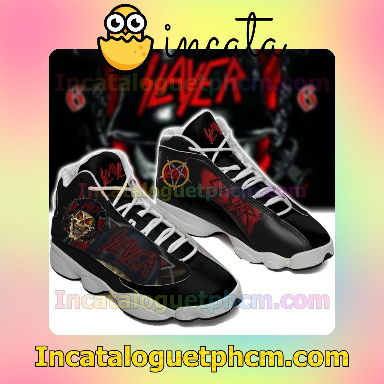 Slayer Band Black Jordans