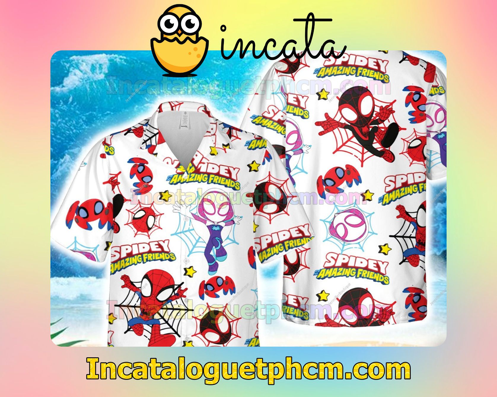 Spidey And His Amazing Friends Beach Shirt
