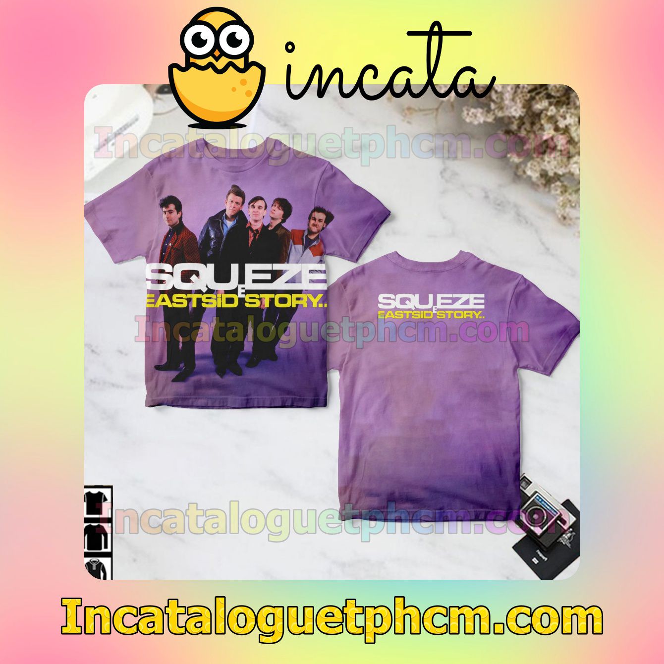 Squeeze East Side Story Album Cover Purple Gift Shirt