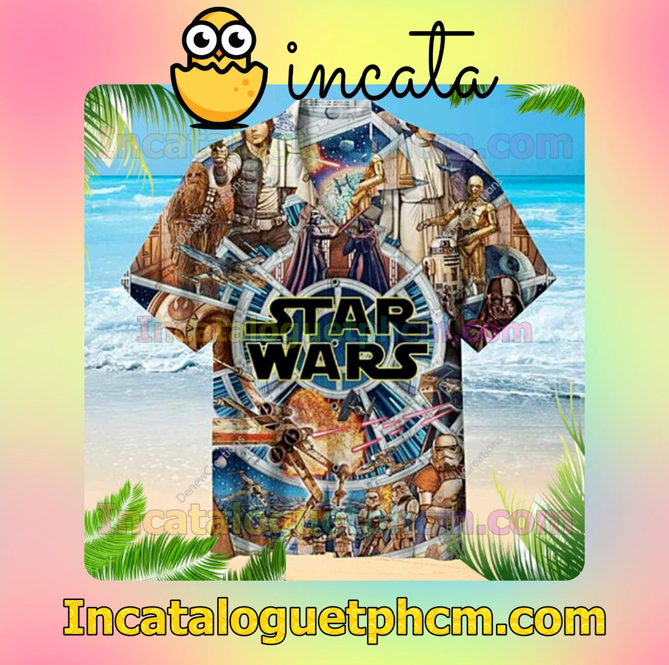 Star Wars Hawaii Button Shirt, Star Wars Summer Beach Shirt