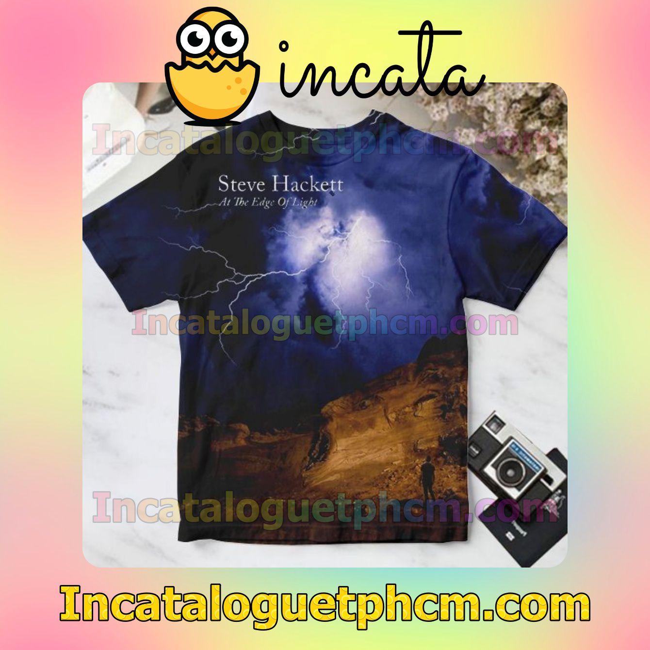 Steve Hackett At The Edge Of Light Album Cover Personalized Shirt