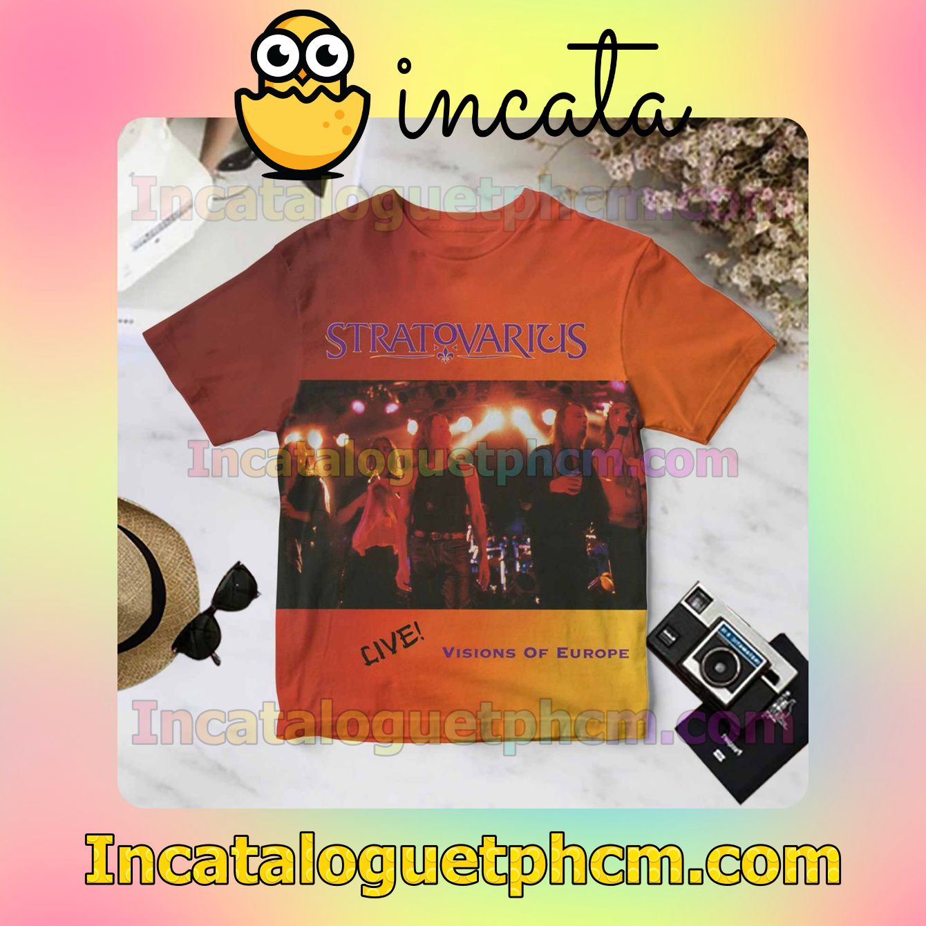 Stratovarius Live Visions Of Europe Album Cover For Fan Shirt