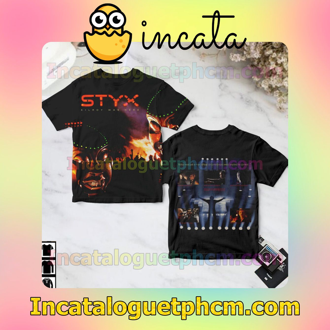 Styx Kilroy Was Here Album Cover Gift Shirt