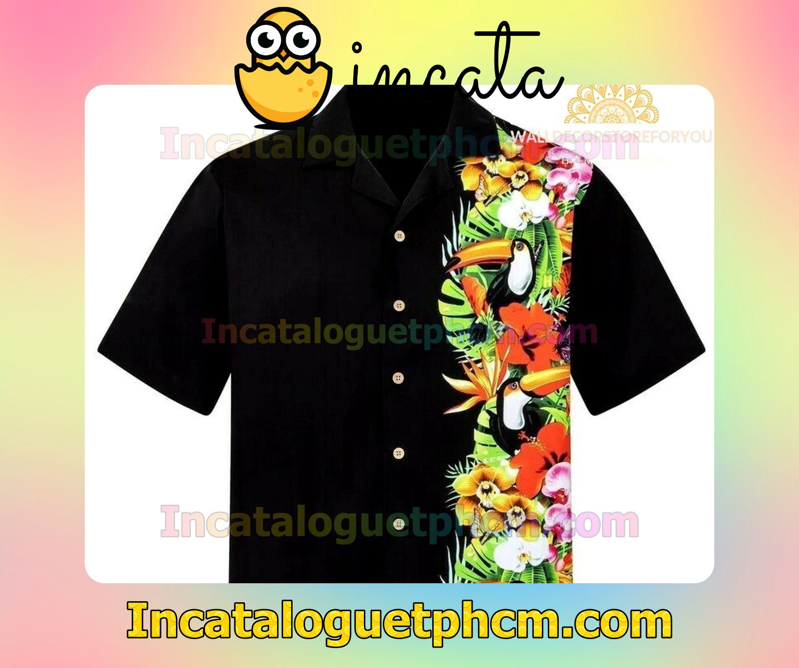 Summer Tropical Birds Paradise Beach Shirt