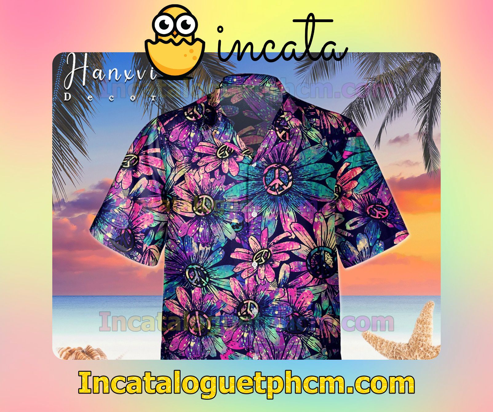 Sunflower Hippie Beach Shirt