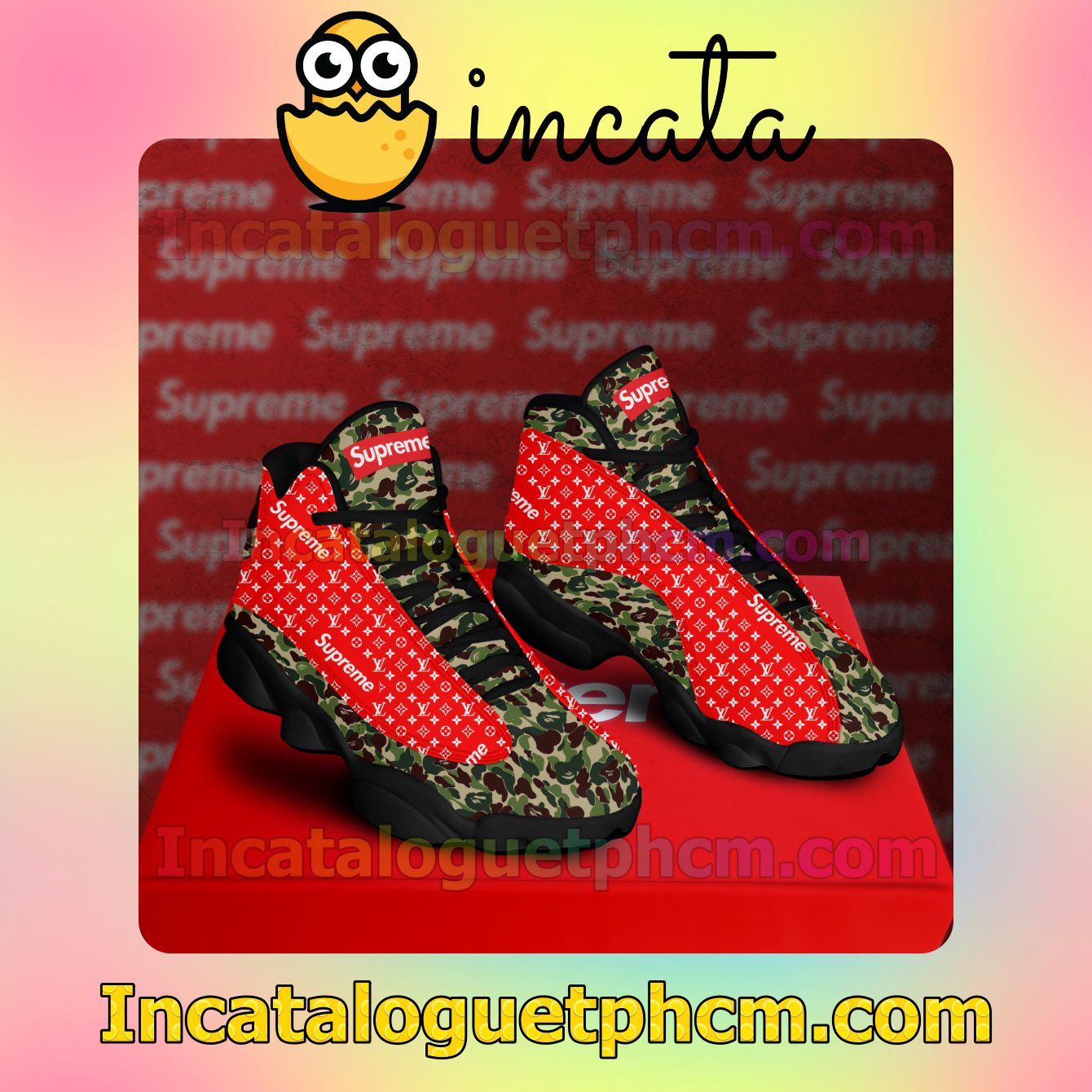 Supreme Camo Jordans Sneakers