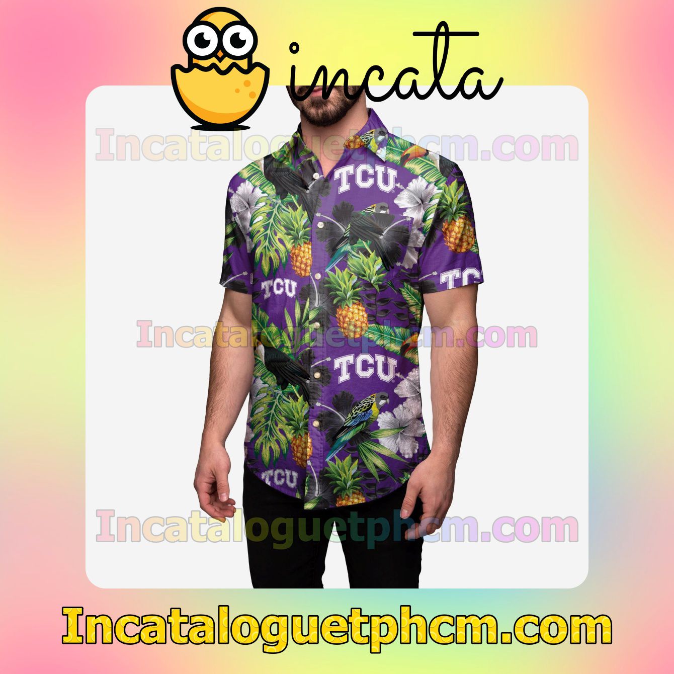 TCU Horned Frogs Floral Custom Shirts