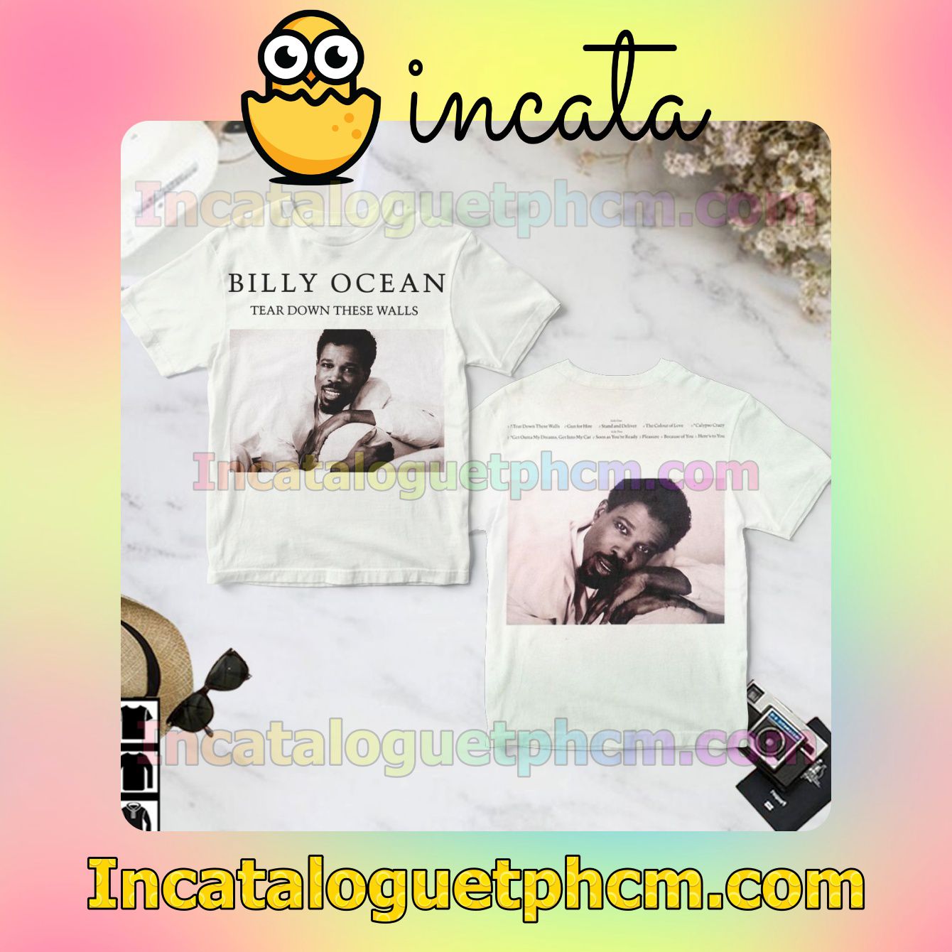 Tear Down These Walls Album By Billy Ocean White Gift Shirt