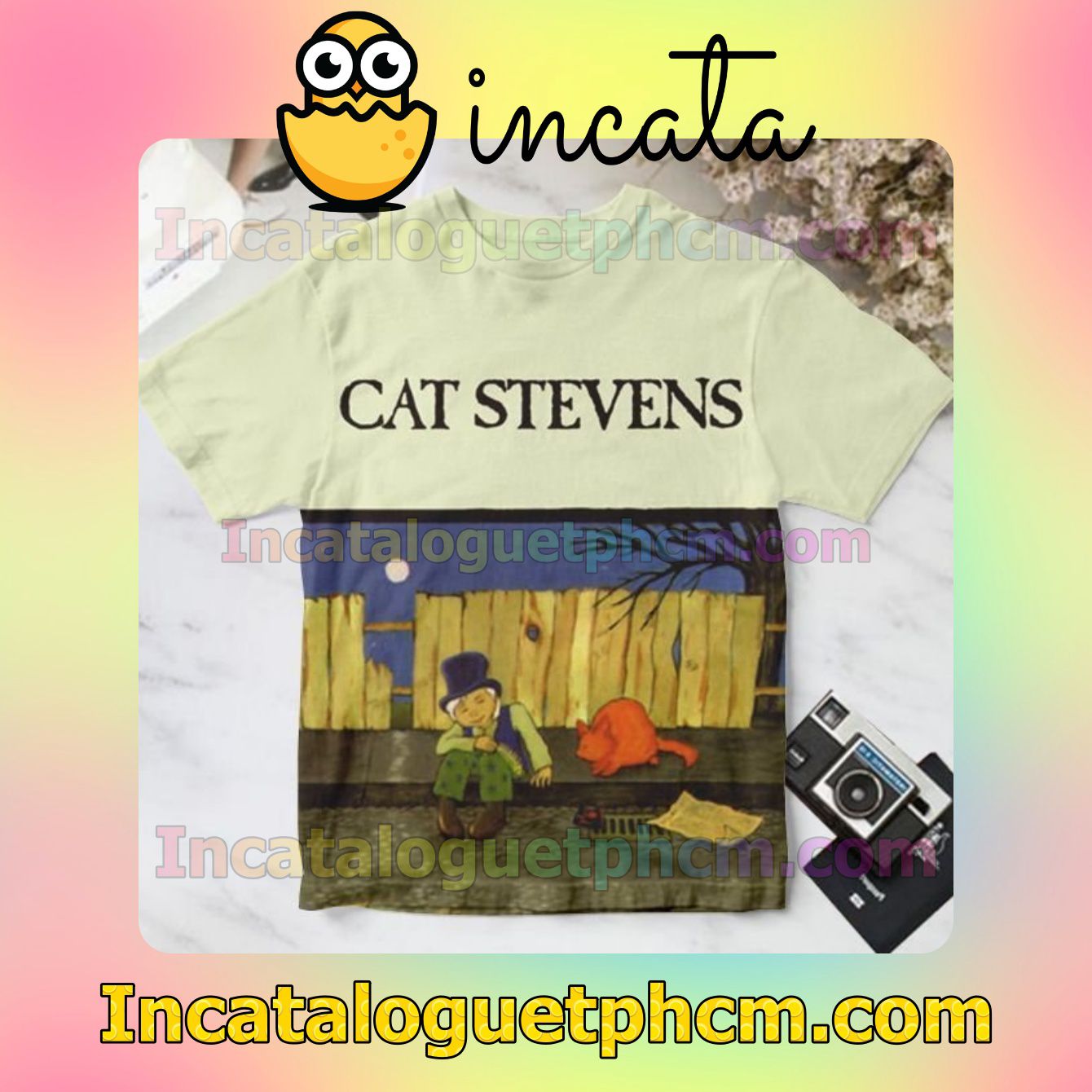 Teaser And The Firecat Album Cover By Cat Stevens Personalized Shirt