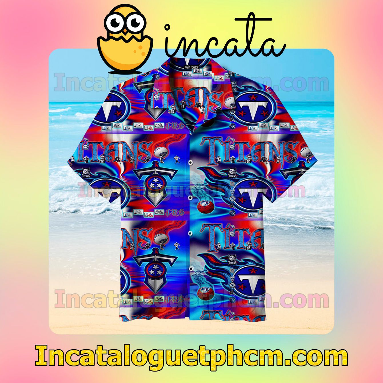 Tennessee Titans American Football Team Colorful Vacation Shirt
