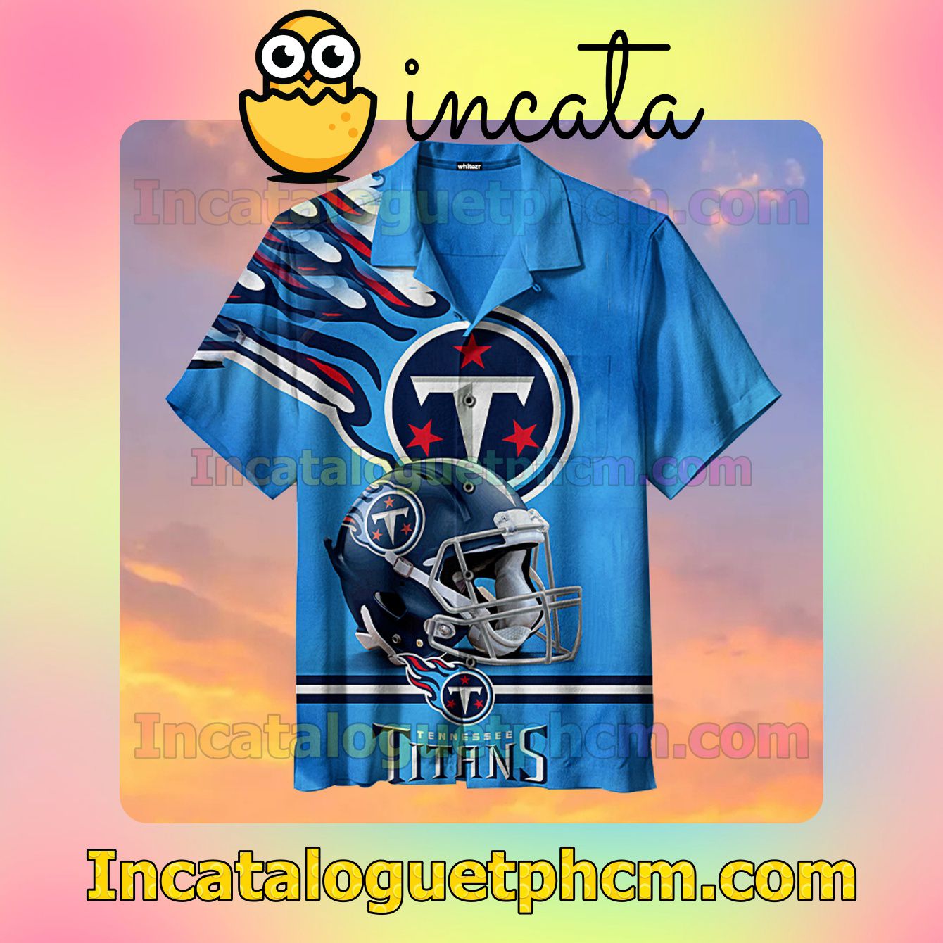 Tennessee Titans Gift For Fan Blue Vacation Shirt