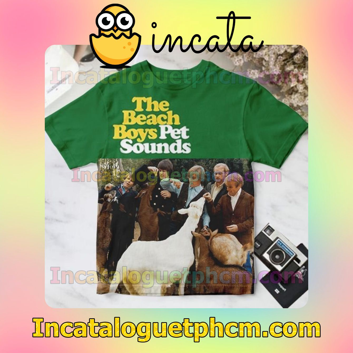 The Beach Boys Pet Sounds Album Cover Green Personalized Shirt