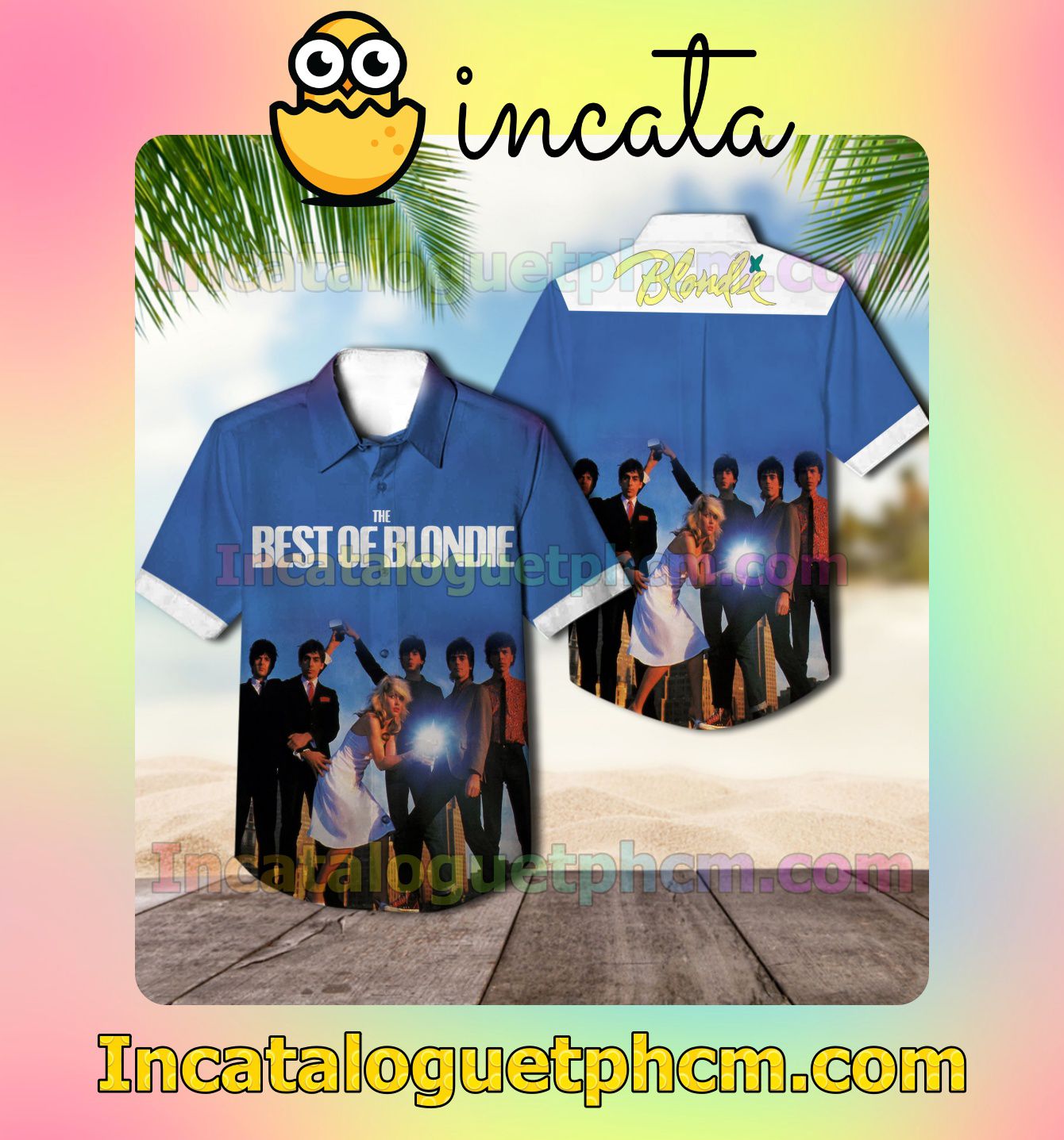 The Best Of Blondie Album Cover Summer Hawaii Shirt