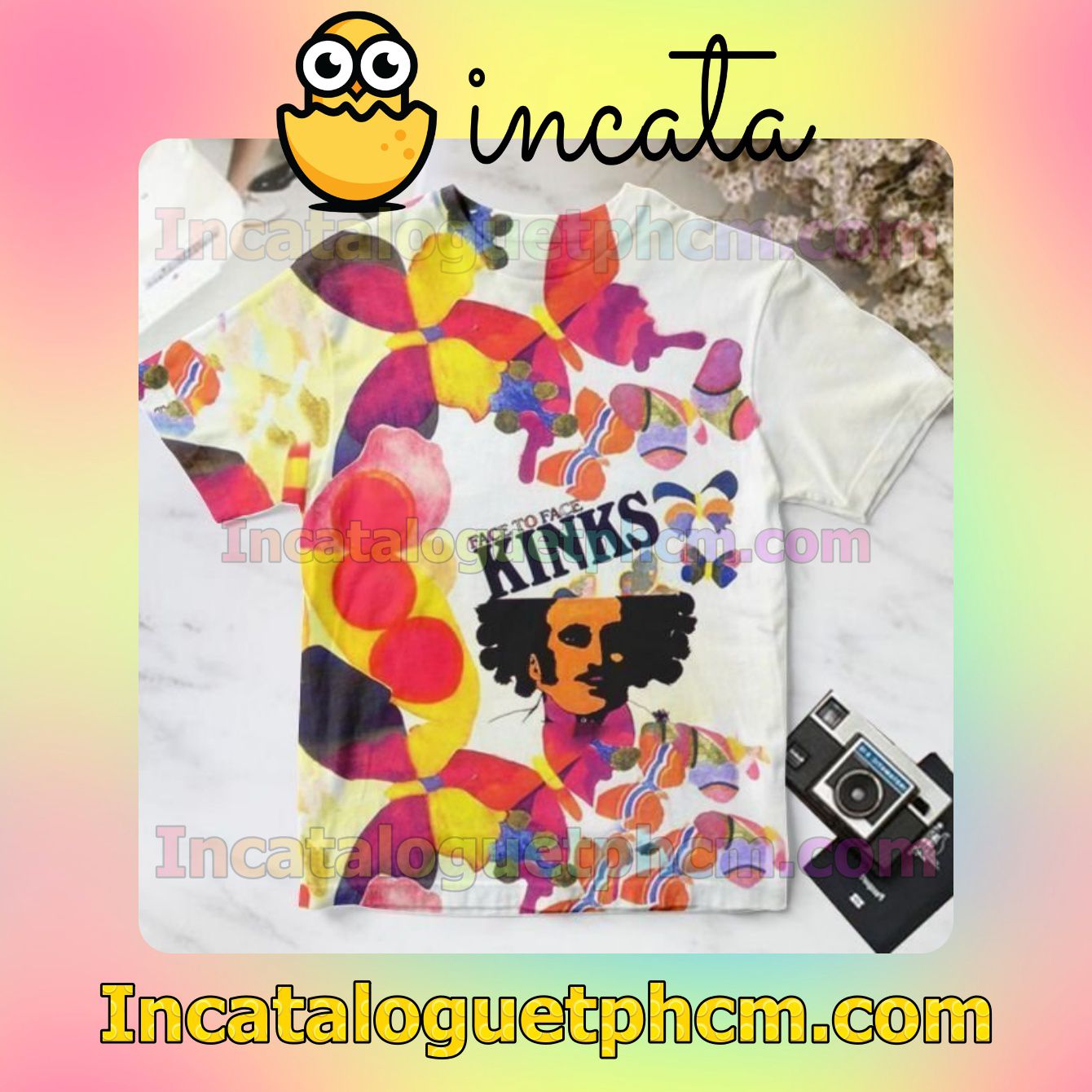 The Kinks Face To Face Album Cover White For Fan Personalized T-Shirt