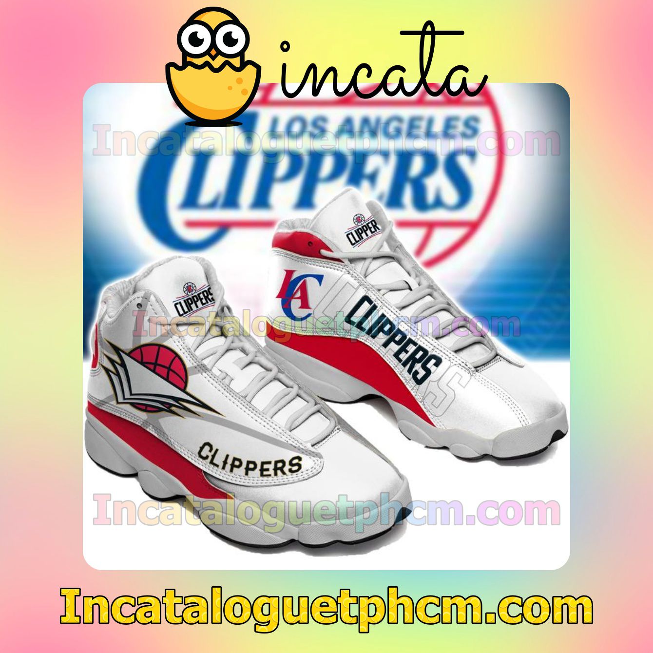 The Los Angeles Clippers White Jordans