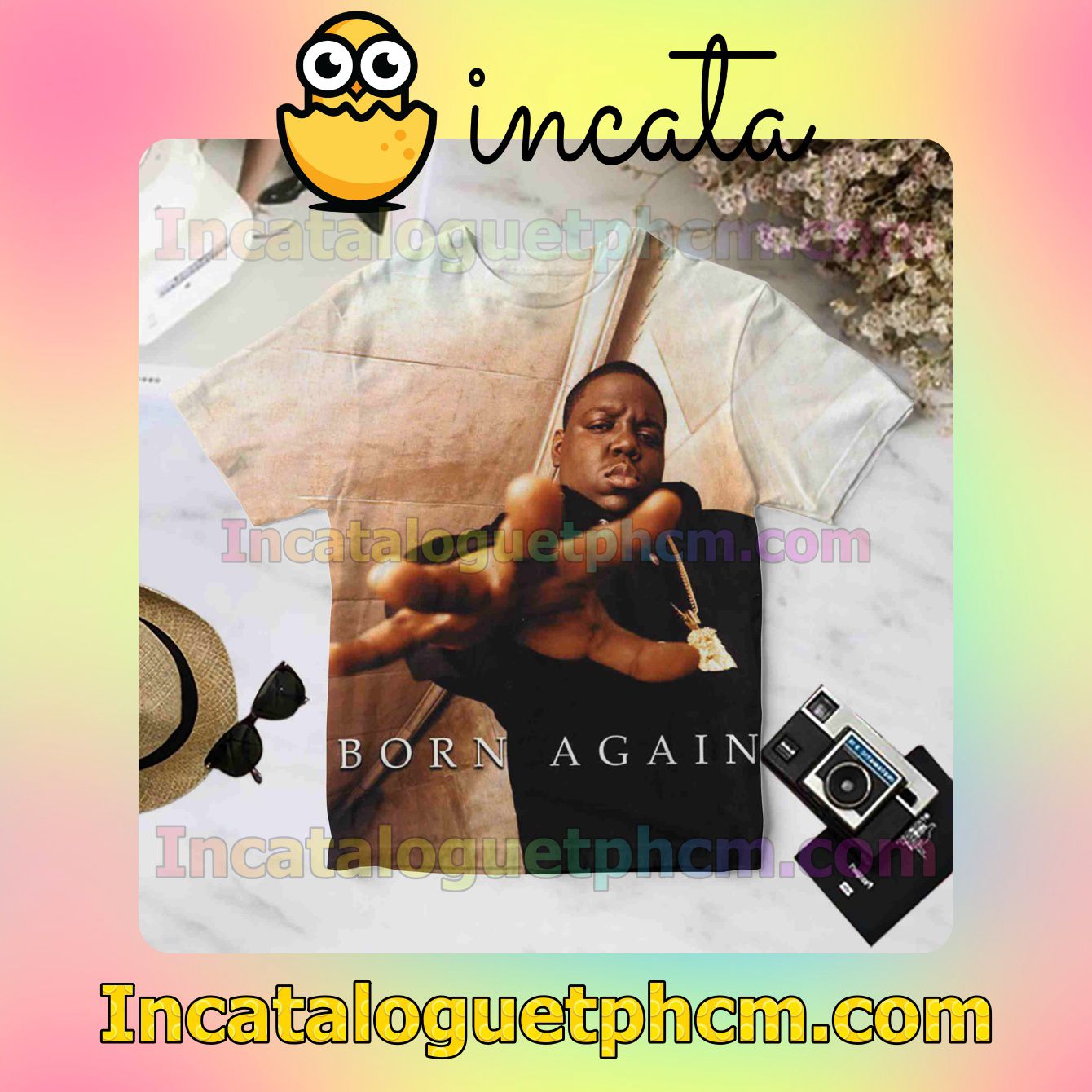 The Notorious B.i.g. Born Again Album Cover For Fan Shirt