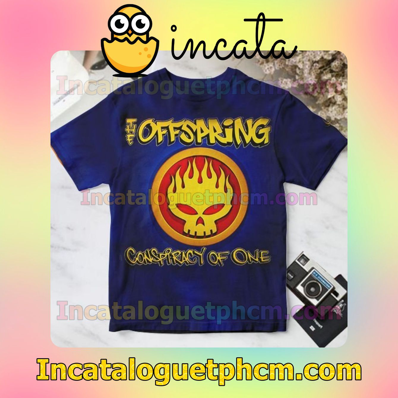 The Offspring Conspiracy Of One Album Cover Blue Personalized Shirt