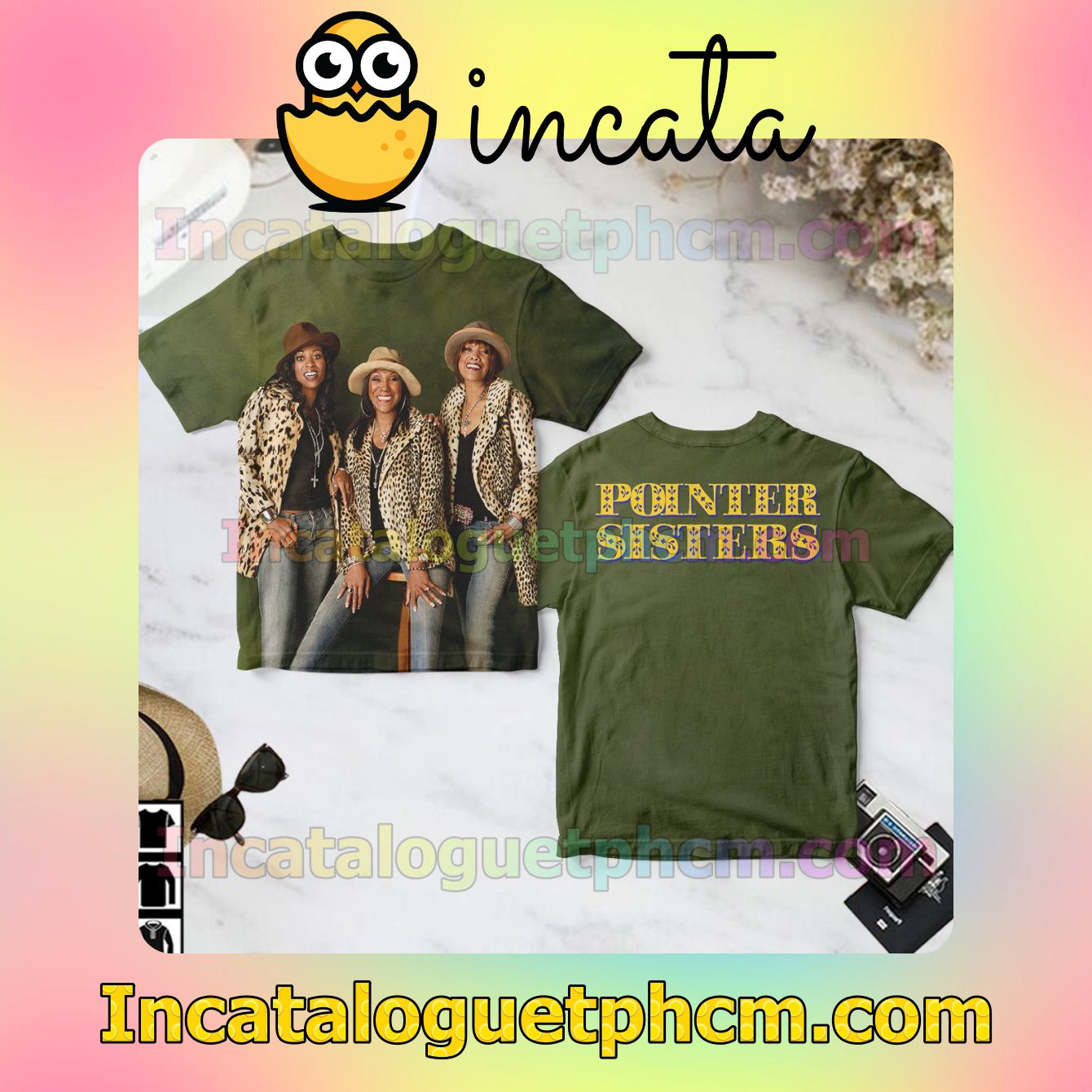 The Pointer Sisters Group Green Gift Shirt