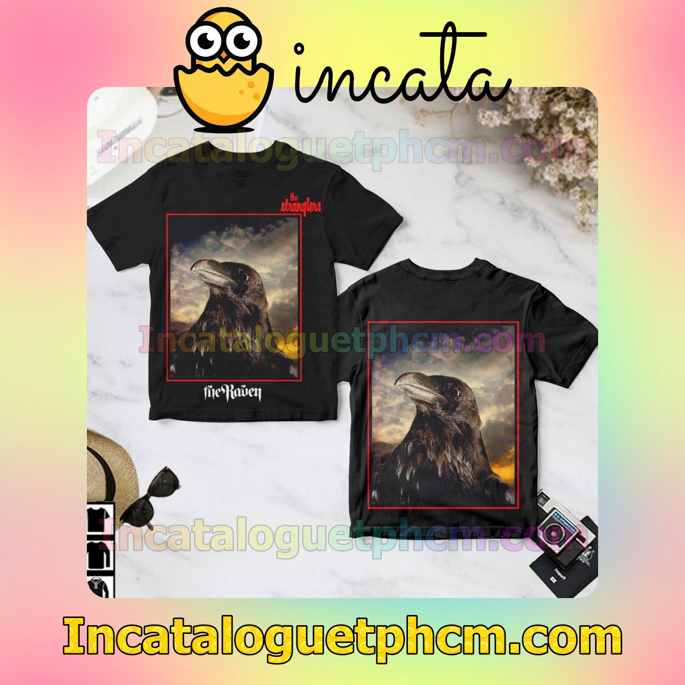 The Raven Album Cover By The Stranglers Black Gift Shirt