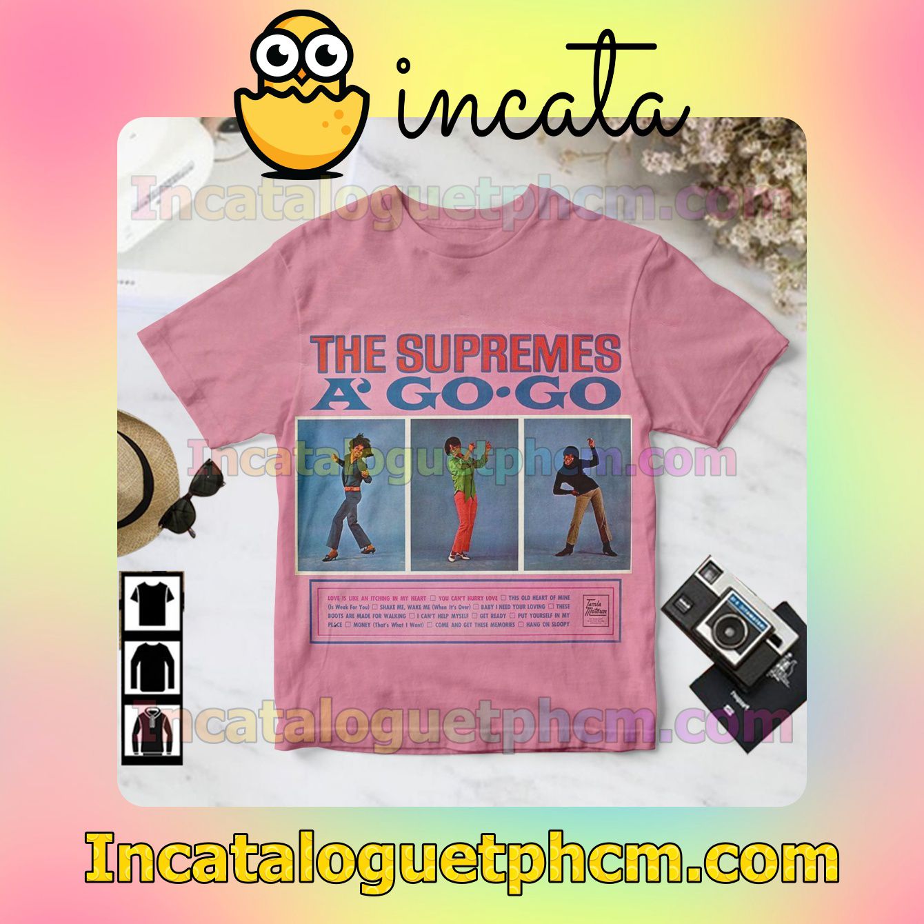 The Supremes A' Go-go Album Cover Pink For Fan Shirt