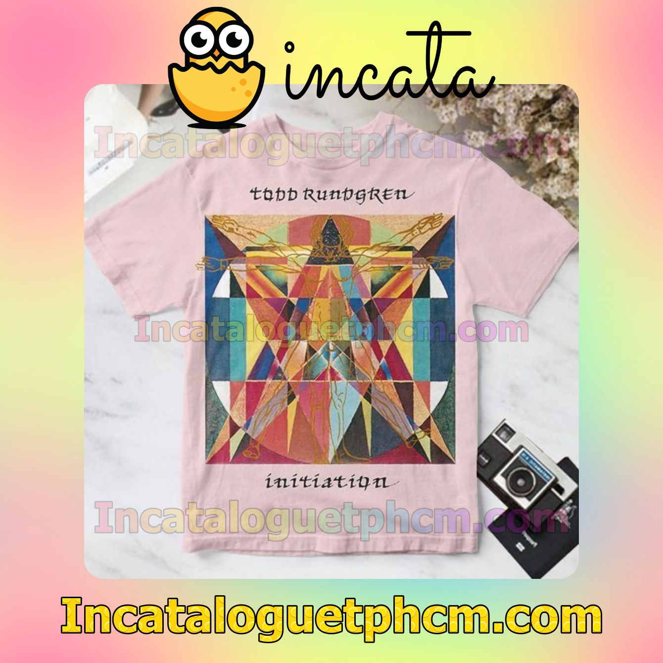 Todd Rundgren Initiation Album Cover Pink For Fan Personalized T-Shirt