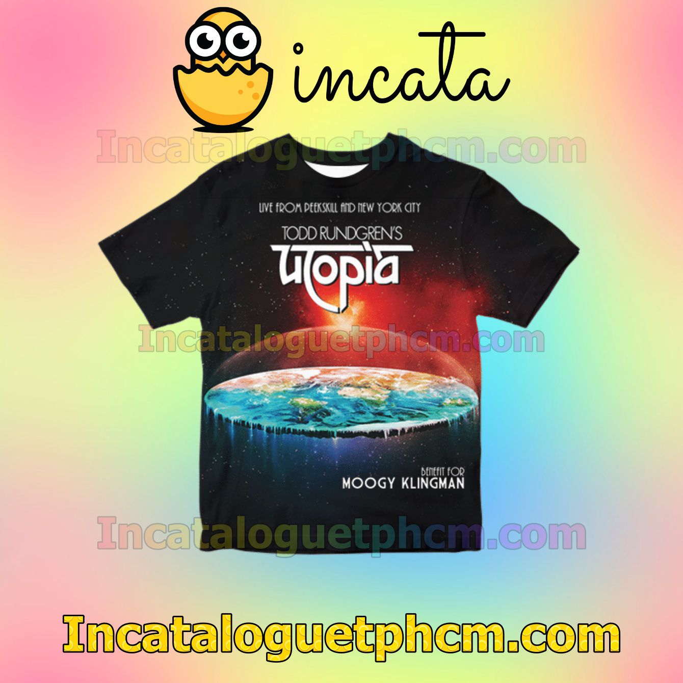Todd Rundgren's Utopia Benefit For Moogy Klingman Album Cover For Fan Personalized T-Shirt