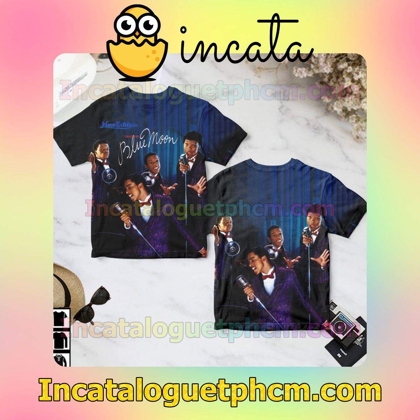 Under The Blue Moon Album By New Edition Gift Shirt