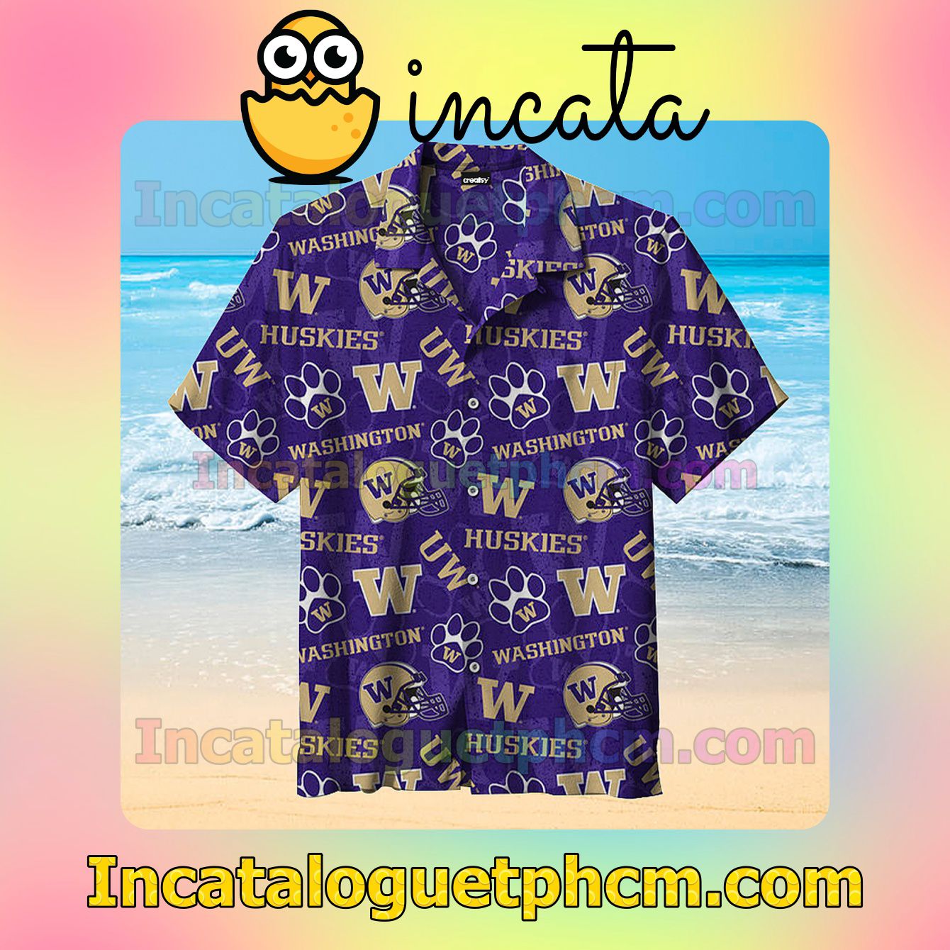 University Of Washington Vintage Purple Vacation Shirt