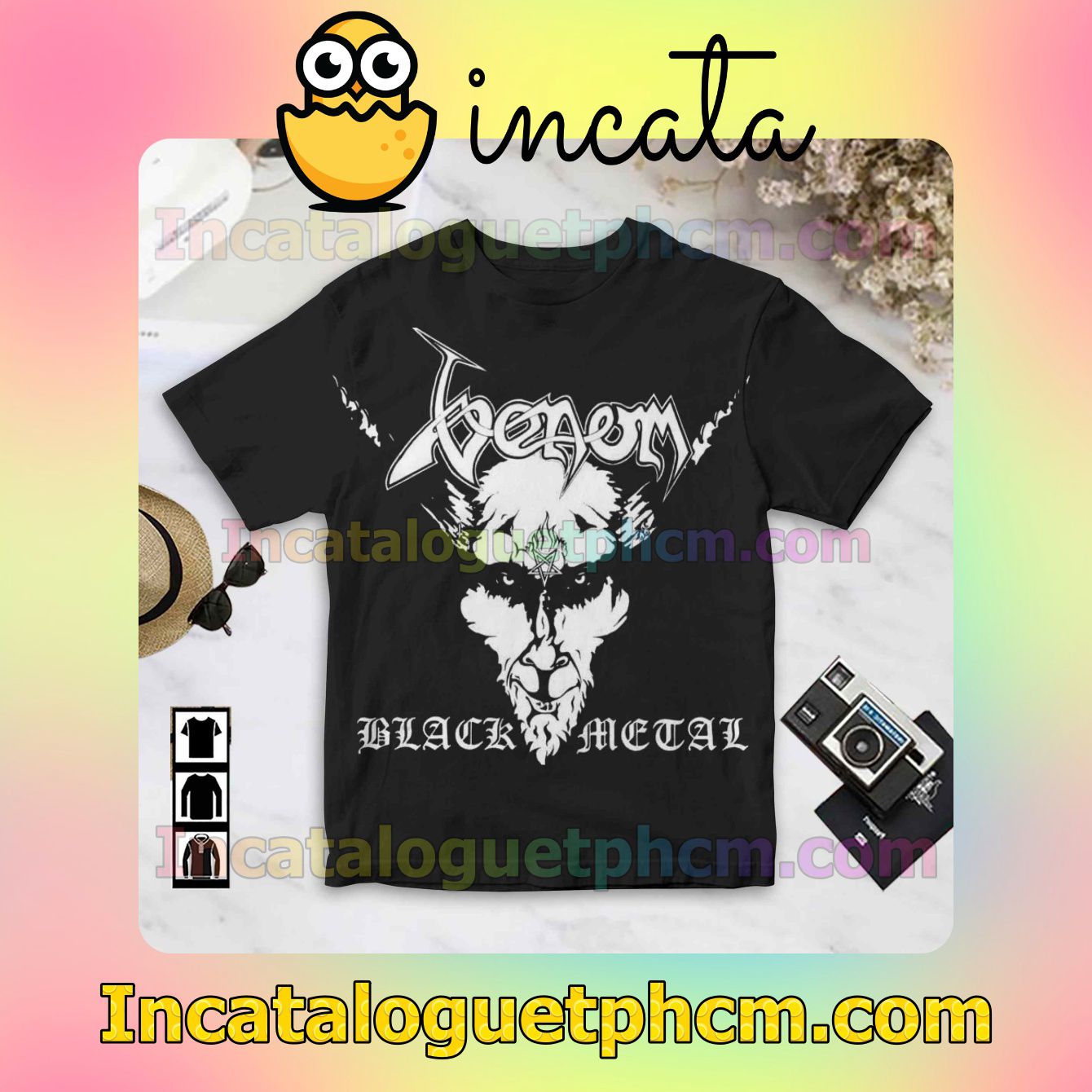 Venom Black Metal Album Cover Black For Fan Shirt