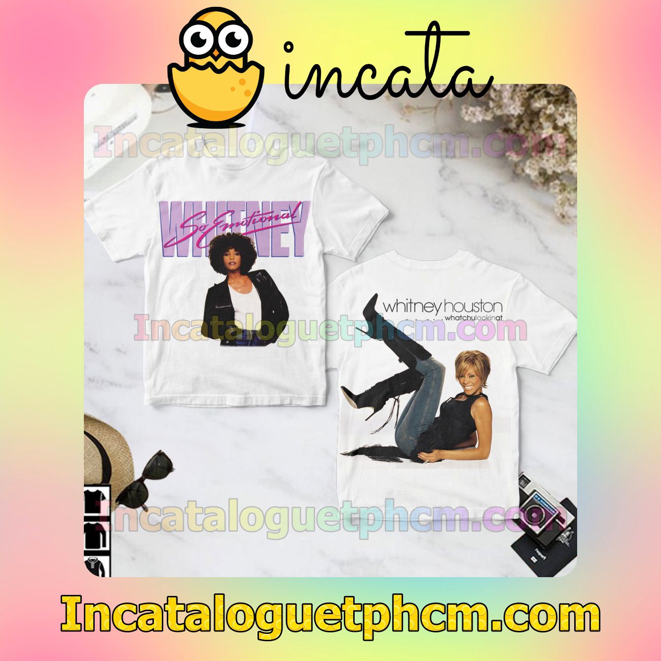 Whitney Houston So Emotional Single Cover Gift Shirt