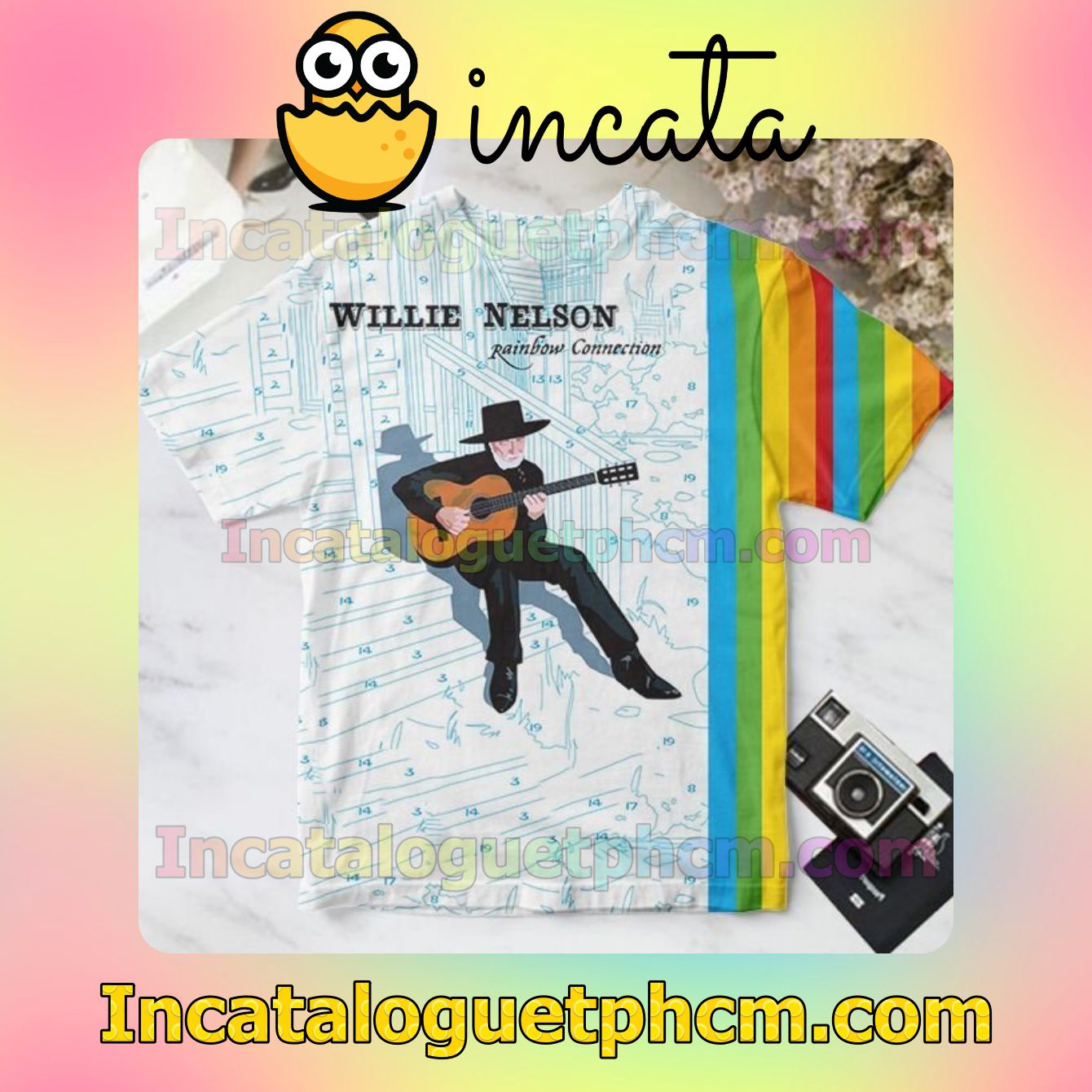 Willie Nelson Rainbow Connection Album Cover Personalized Shirt