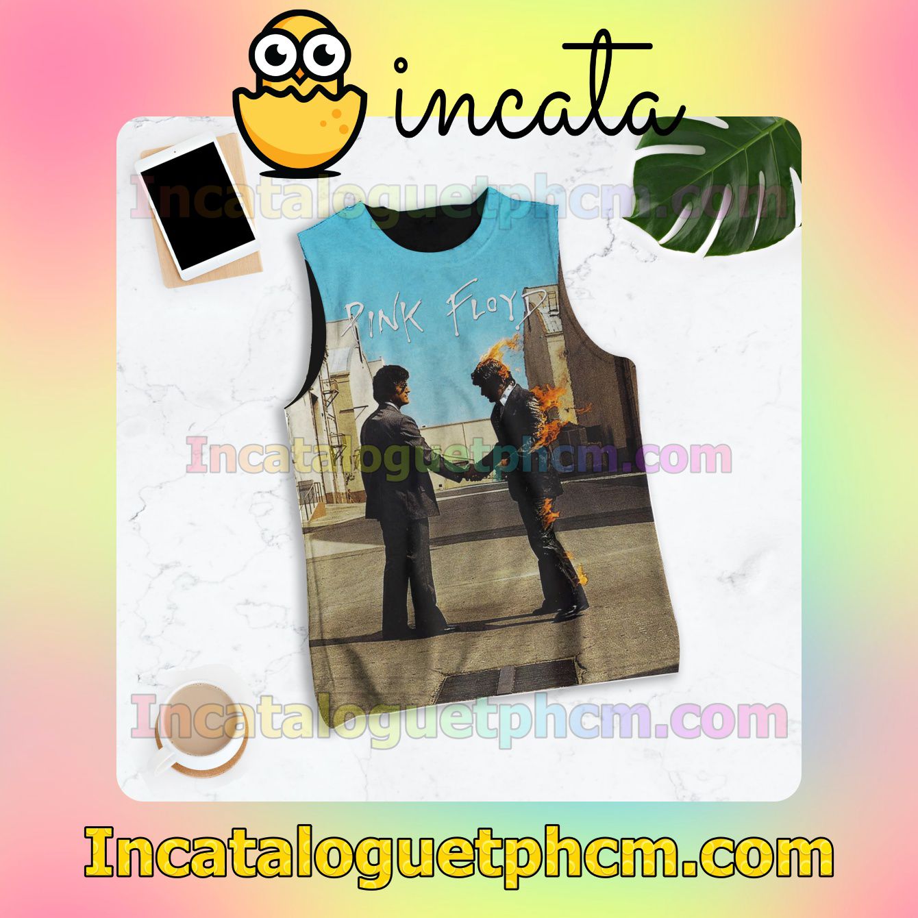 Wish You Were Here Album By Pink Floyd Racerback Tank