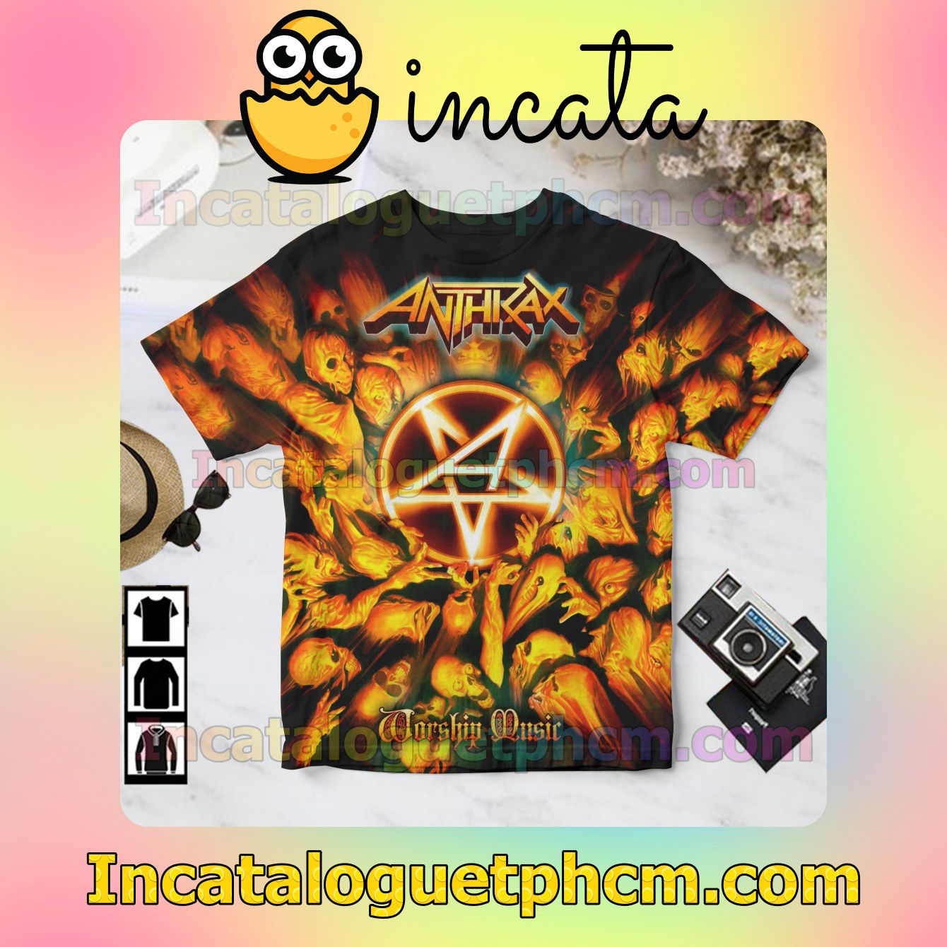 Worship Music Album Cover By Anthrax Gift Shirt