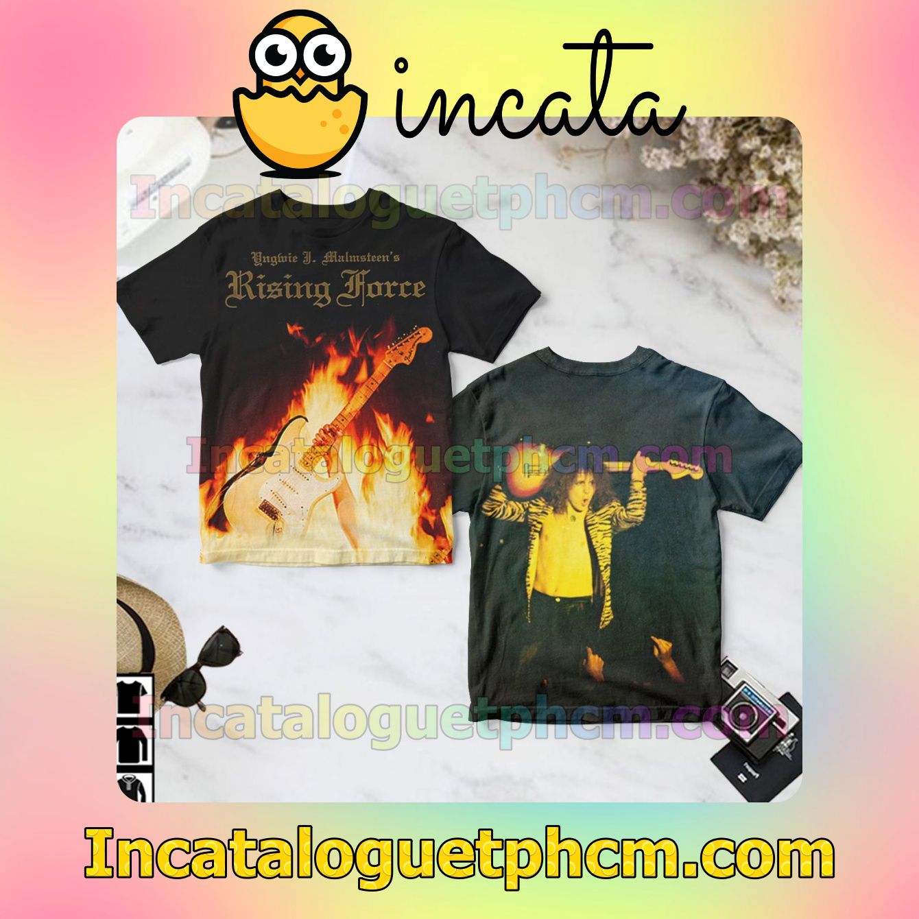 Yngwie Malmsteen Rising Force Album Cover Gift Shirt
