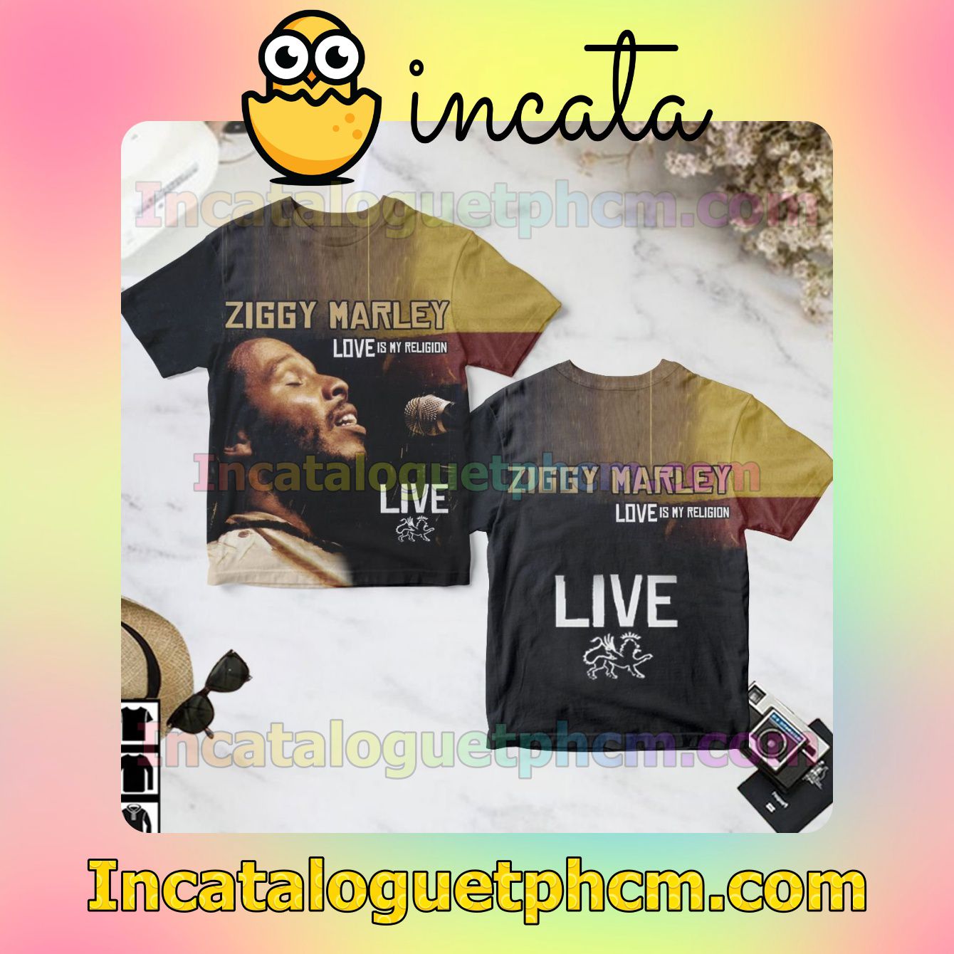 Ziggy Marley Love Is My Religion Live Album Cover Gift Shirt