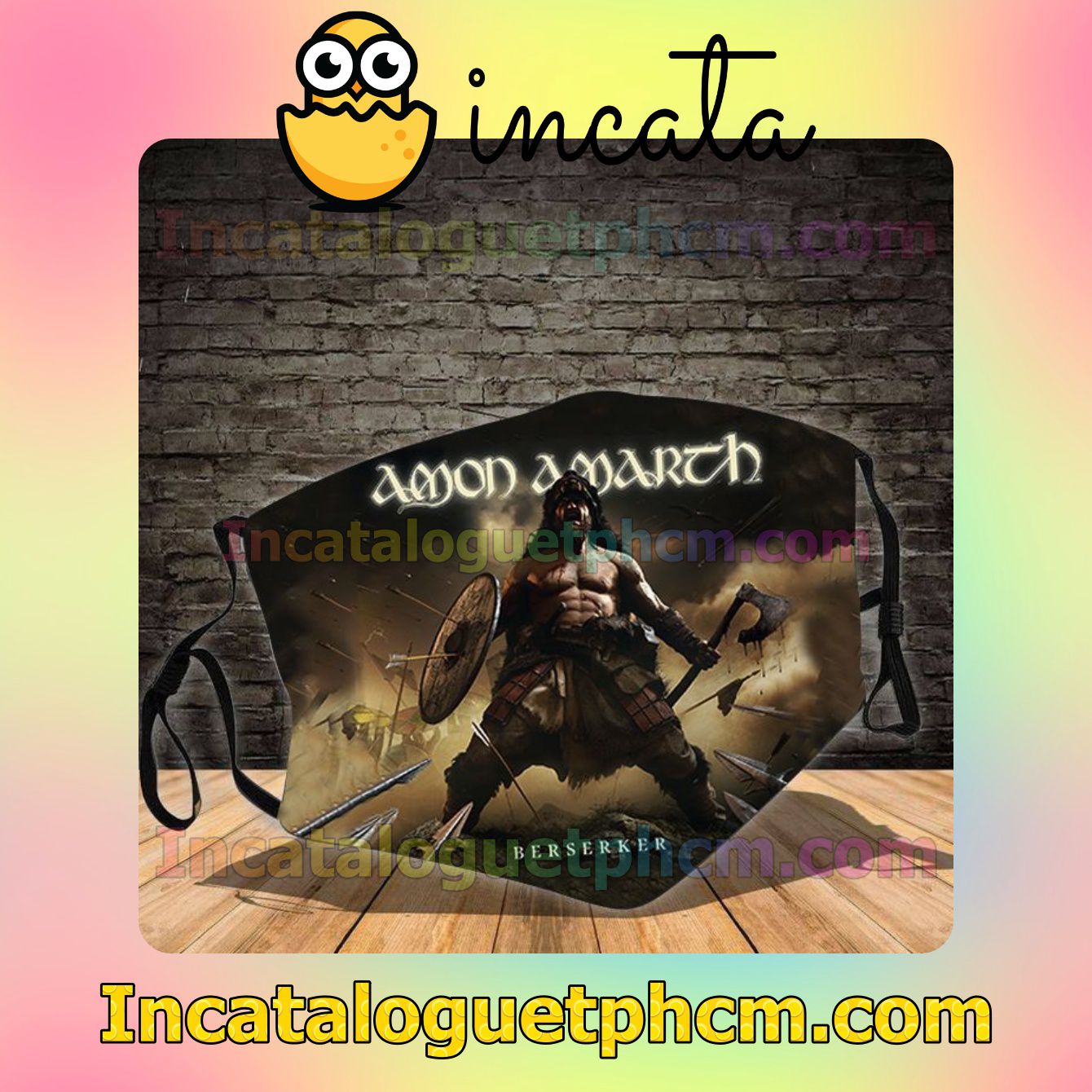 Amon Amarth Berserker Album Cover Cotton Masks