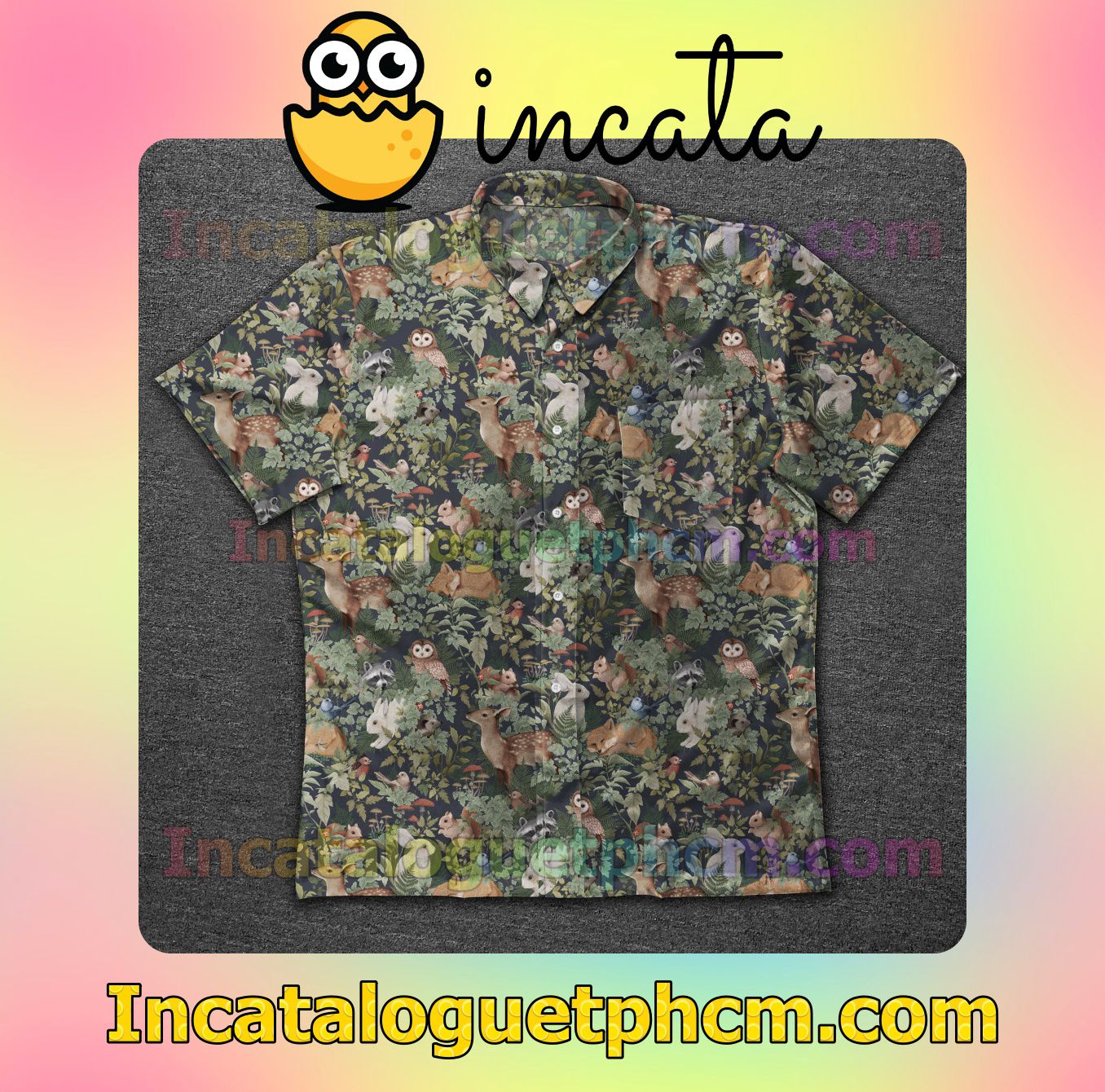 Animals In Nature Men's Casual Shirts
